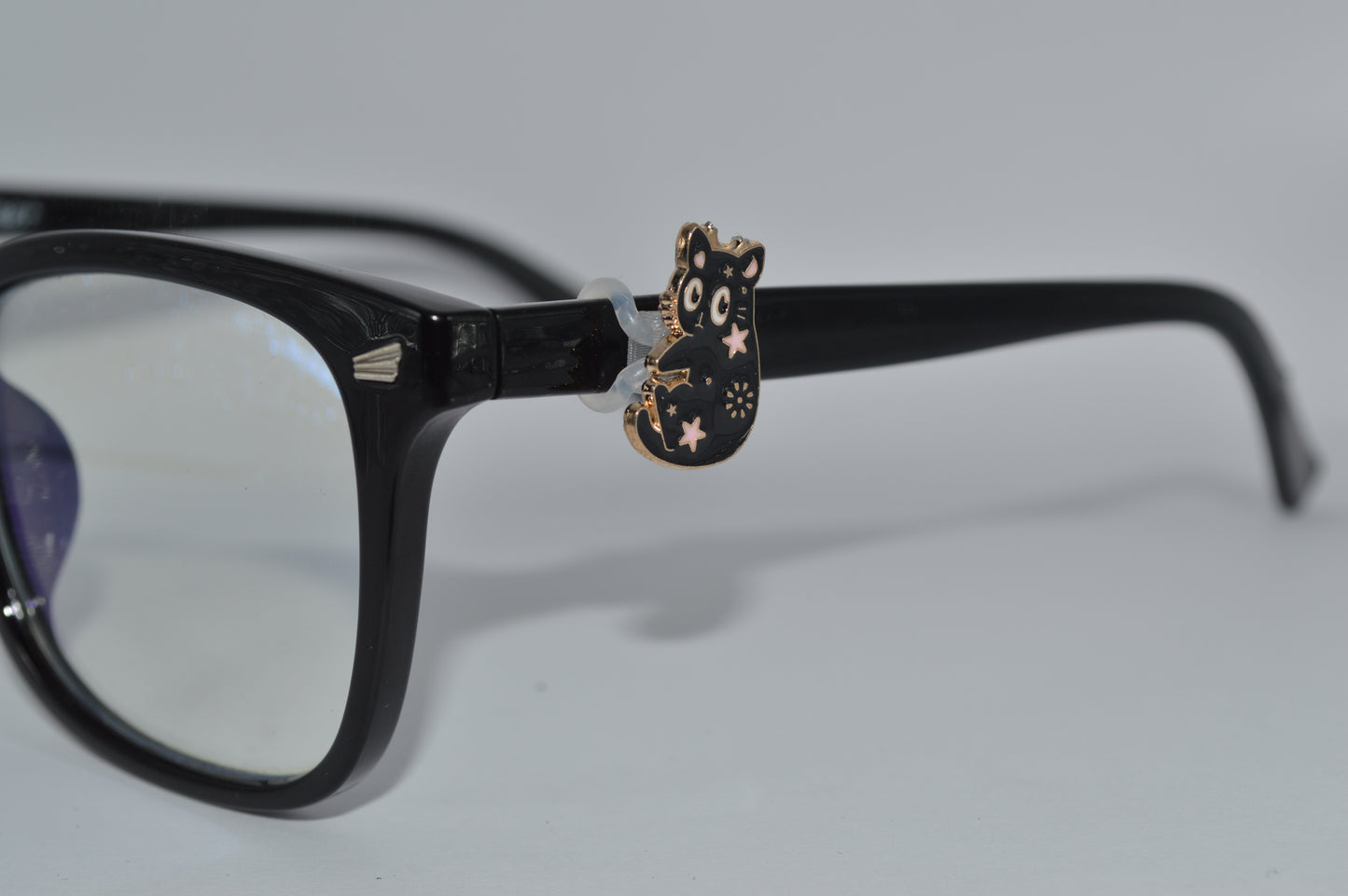 Black Cat w/ Stars Eyedeco Charm A13