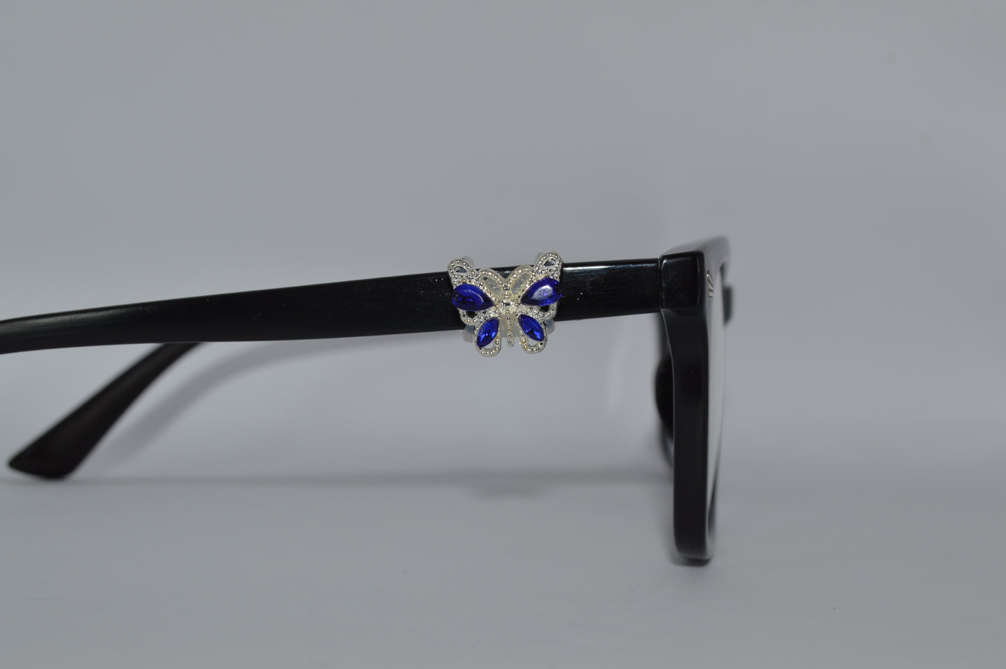 Silver Bedazzled Butterfly Eyedeco Charm