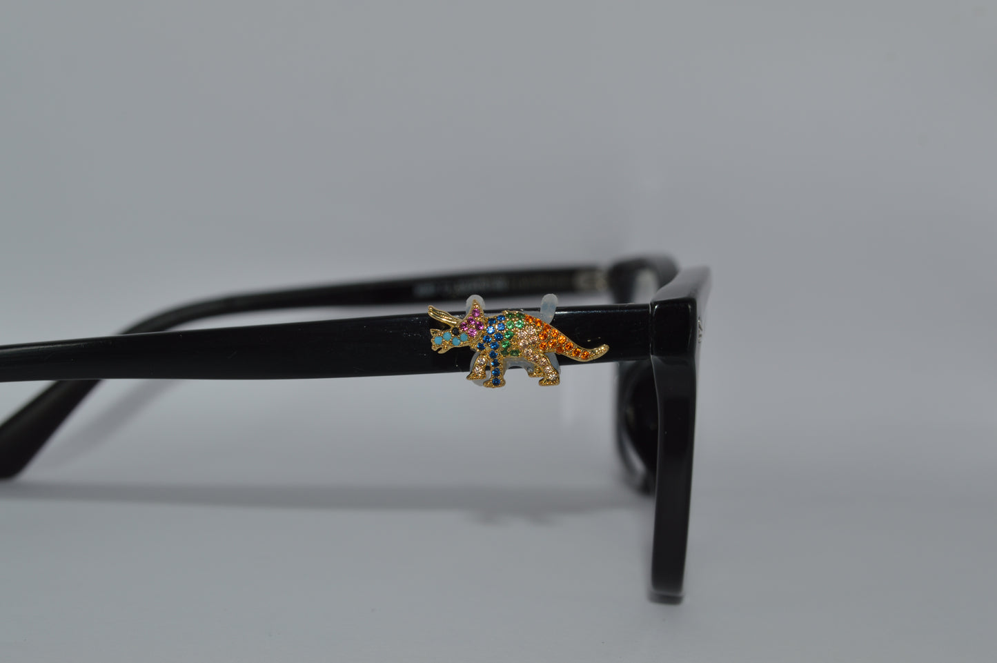 Jeweled Triceratops Eyedeco Charm