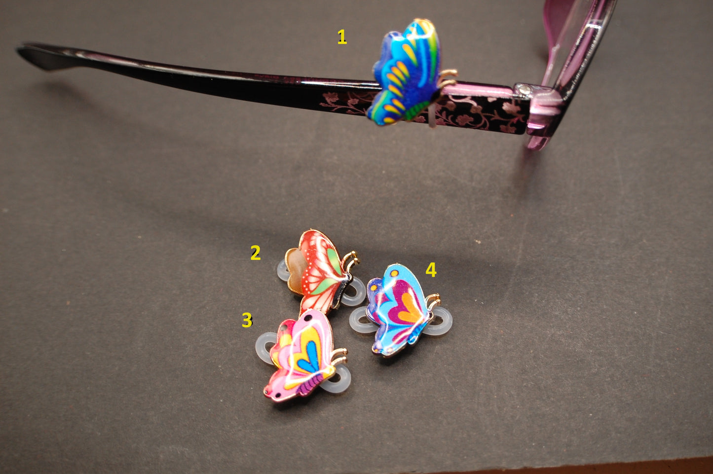 Painted Butterfly Eyedeco Charm