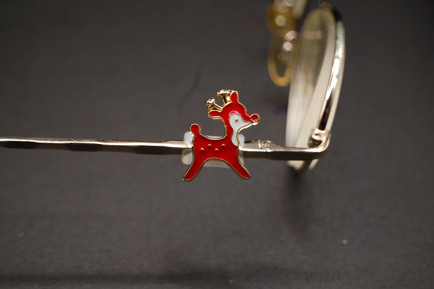 Red Nosed Reindeer Eyedeco Charm