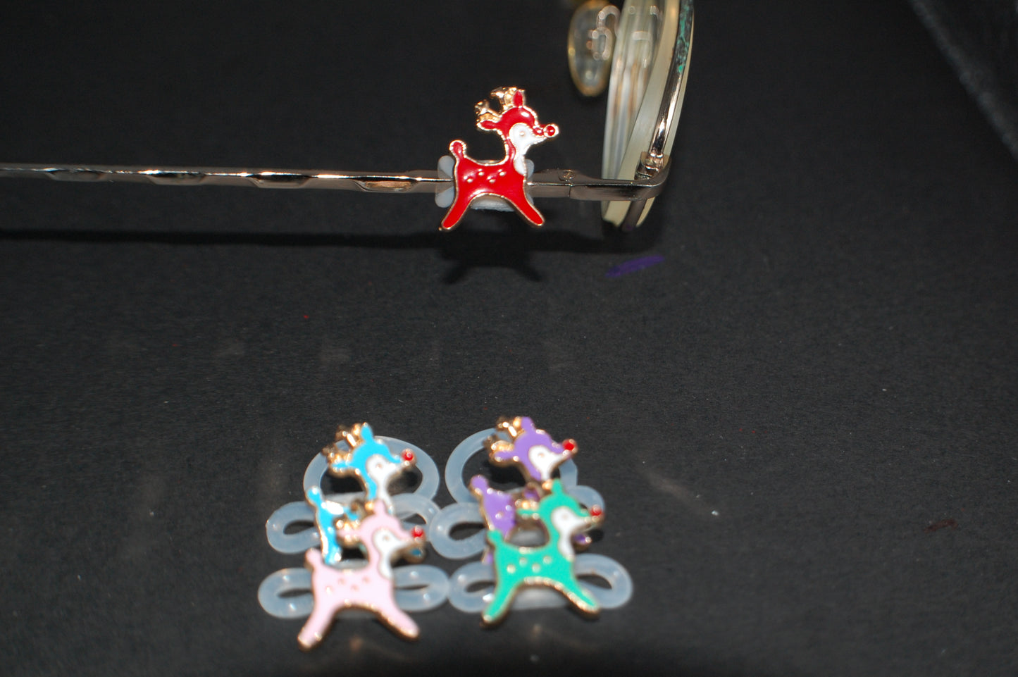 Red Nosed Reindeer Eyedeco Charm