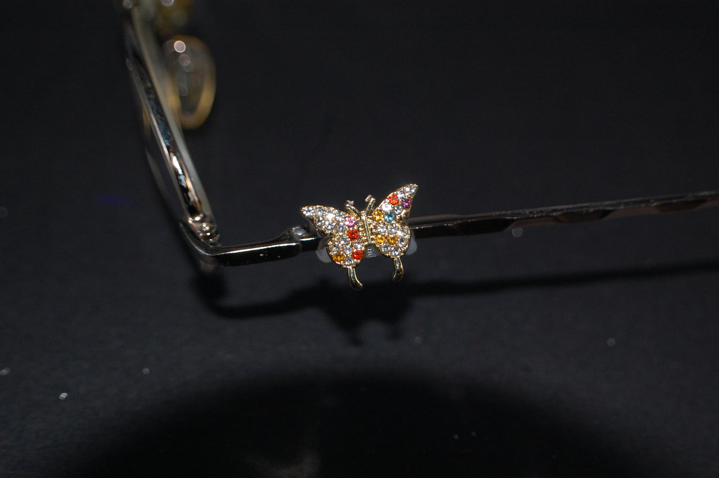 Multicolored Jeweled Buttertfly Eyedeco Charm
