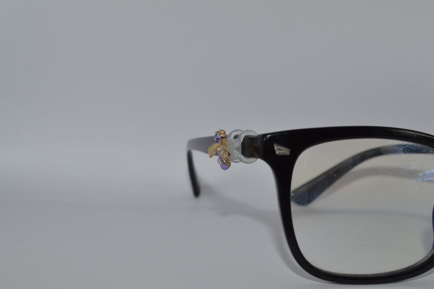 Purple Jeweled Bee Eyedeco Charm