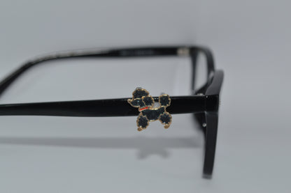 Black and Gold Poodle EyeDeco Charm                                         A55