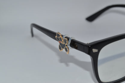 Black and Gold Poodle EyeDeco Charm                                         A55
