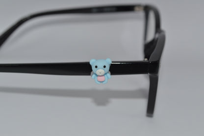 Blue Teddy Bear Eyedeco Charm