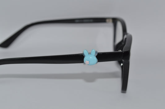 Blue Rabbit Ears w/ Tail Eyedeco Charm