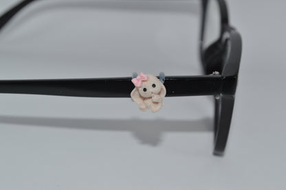 Rabbit w/ Pink Bow Eyedeco Charm
