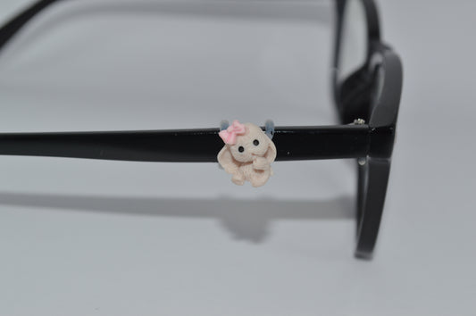 Rabbit w/ Pink Bow Eyedeco Charm