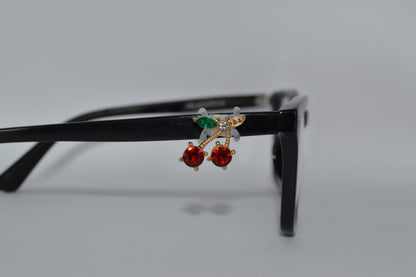 Jeweled Cherry Eyedeco Charm