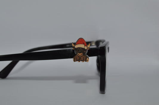Christmas Highland Cow Eyedeco Charm