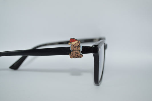 Christmas Hippo Eyedeco Charm                             N36