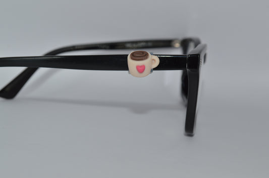 Coffee Cup w/ Heart Eyedeco Charm
