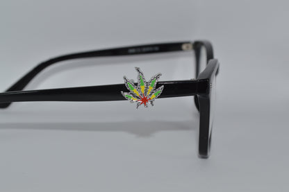 Colorful Pot Leaf Eyedeco Charm