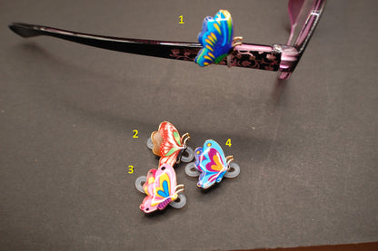 Painted Butterfly Eyedeco Charm