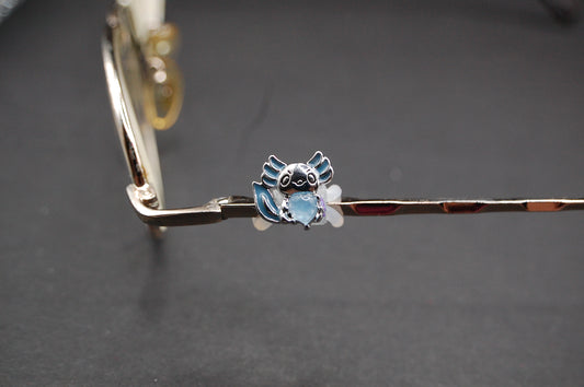 Blue Axolotl Eyedeco Charm