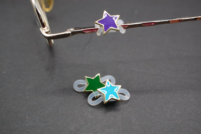 Colorful Star Eyedeco Charm