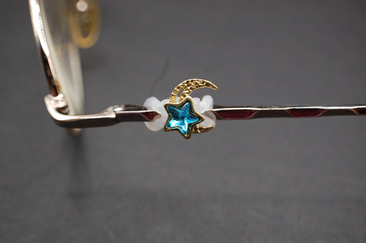 Jeweled Star and Moon Eyedeco Charm