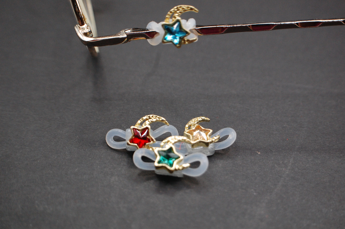 Jeweled Star and Moon Eyedeco Charm