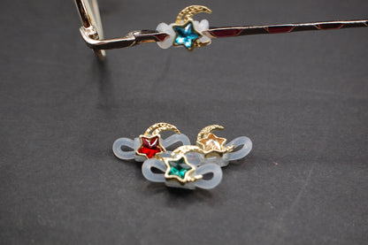 Jeweled Star and Moon Eyedeco Charm