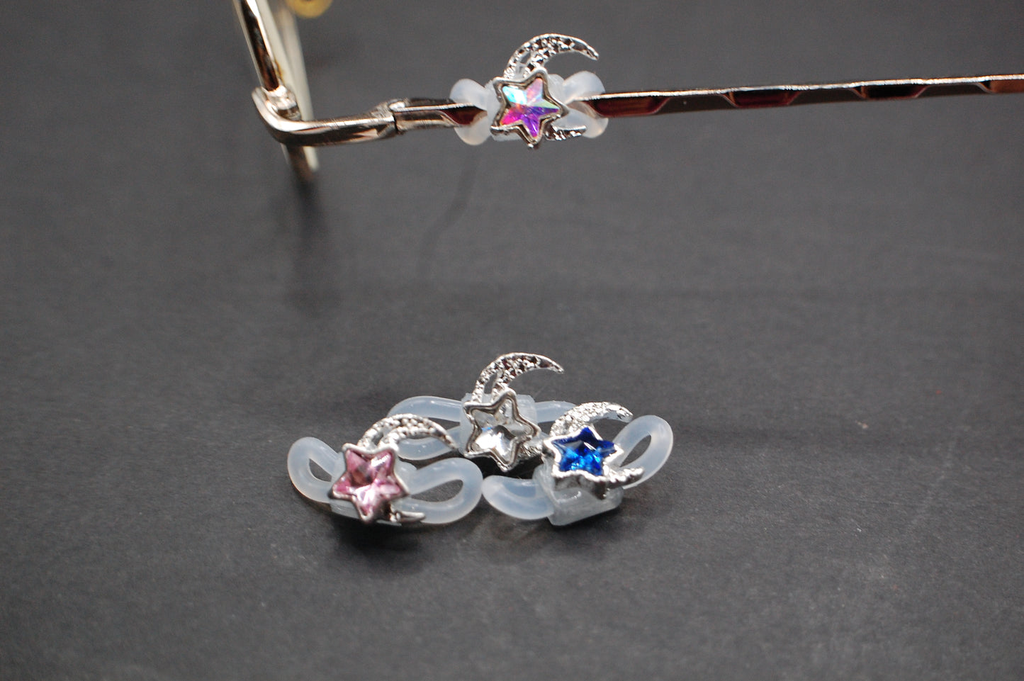 Jeweled Star and Moon Eyedeco Charm