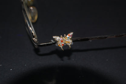 Multicolored Jeweled Buttertfly Eyedeco Charm