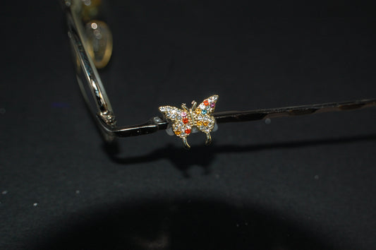 Multicolored Jeweled Buttertfly Eyedeco Charm