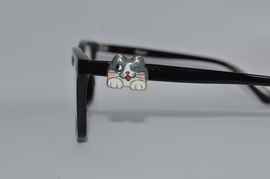 Cartoon Cat Faces Eyedeco Charms                             A17-A19