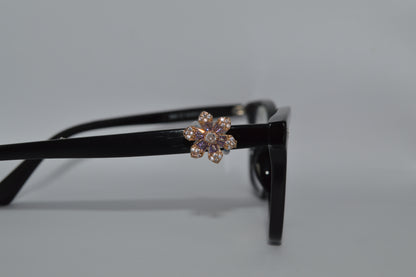 Jeweled Purple Flower Eyedeco Charm