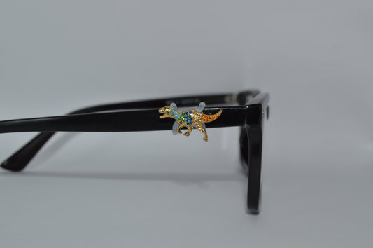 Jeweled Velociraptor Eyedeco Charm