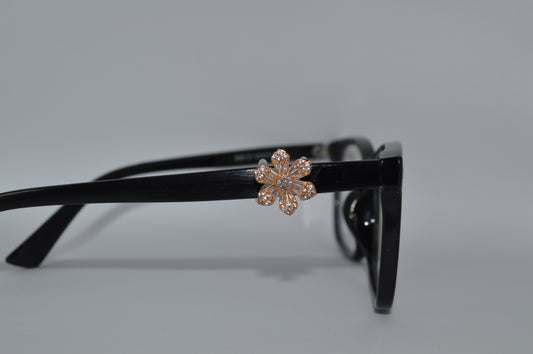 Jeweled Pink Flower Eyedeco Charm