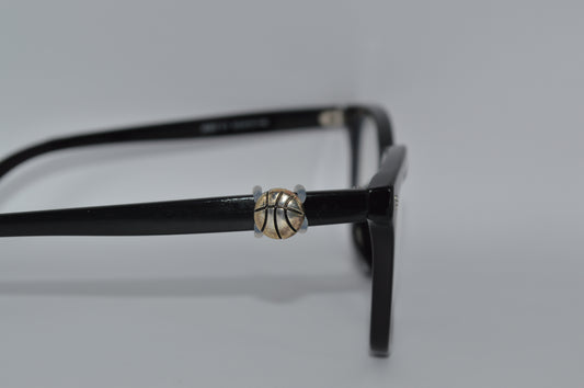 Metallic Basketball Eyedeco Charm