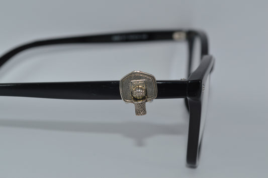Metallic Basketball in Hoop Eyedeco Charm