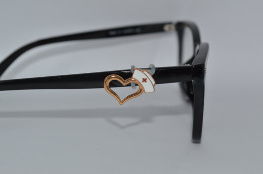 Nurses Hat w/ Heart Eyedeco Charm