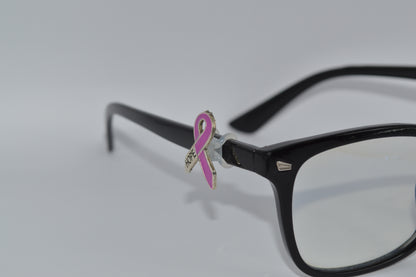 Pink Hope Cancer Ribbon Eyedeco Charm