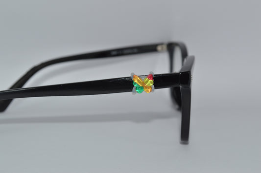 Rainbow Butterfly Eyedeco Charm