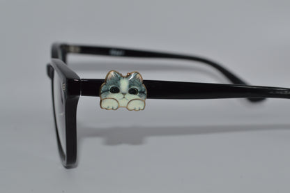 Cartoon Cat Faces Eyedeco Charms                             A17-A19