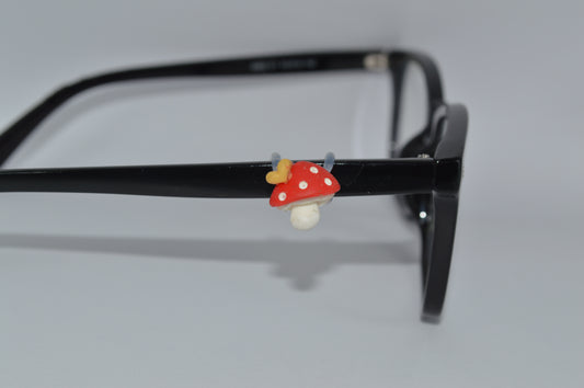 Red Mushroom Eyedeco Charm