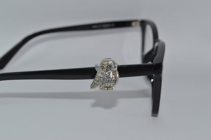 Silver Owl Eyedeco Charm