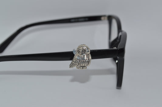 Silver Owl Eyedeco Charm