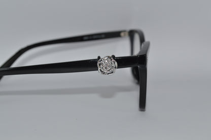 Silver Rose Eyedeco Charm