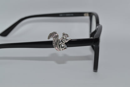 Silver Squirrel Eyedeco Charm