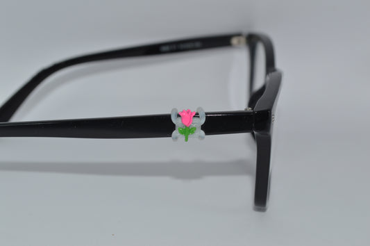 Small Rose Eyedeco Charm