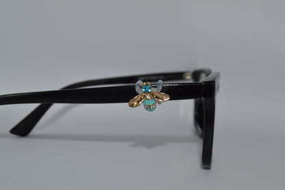 Teal Jeweled Bee Eyedeco Charm