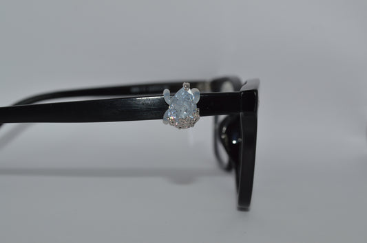 Teardrop w/ Flowers Eyedeco Charm