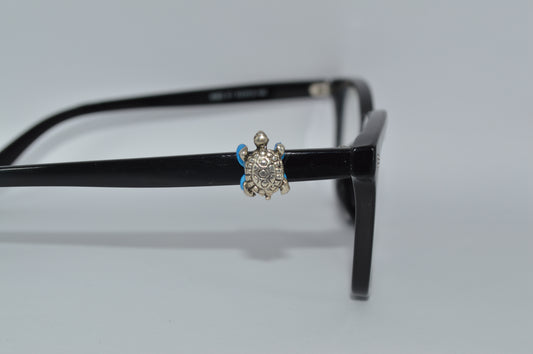 Silver Turtle Eyedeco Charm
