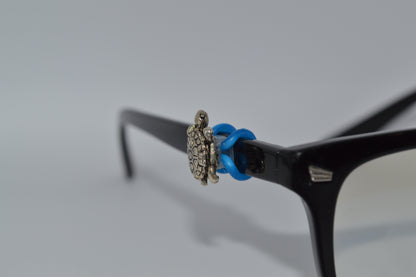 Silver Turtle Eyedeco Charm