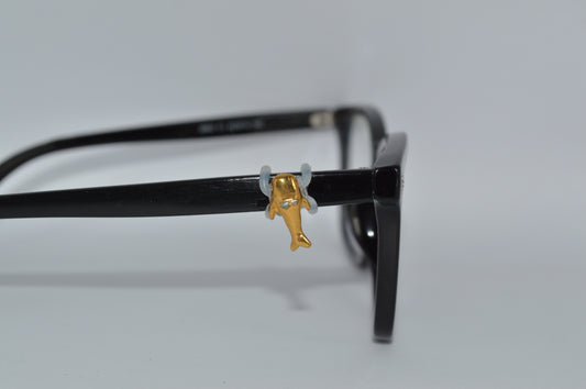 Gold Whale Eyedeco Charm