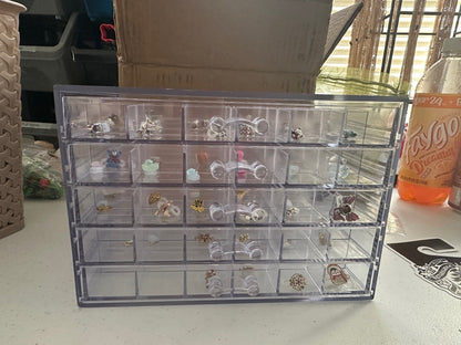 120 Compartment Storage Box for Eyeglasses Decorations